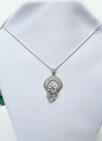 Handmade Zircon 925 Sterling Silver Necklace: Wedding Jewelry