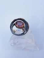 Handmade Color Changing Sultanite Silver Ring: Turkish Gemstone Jewelry