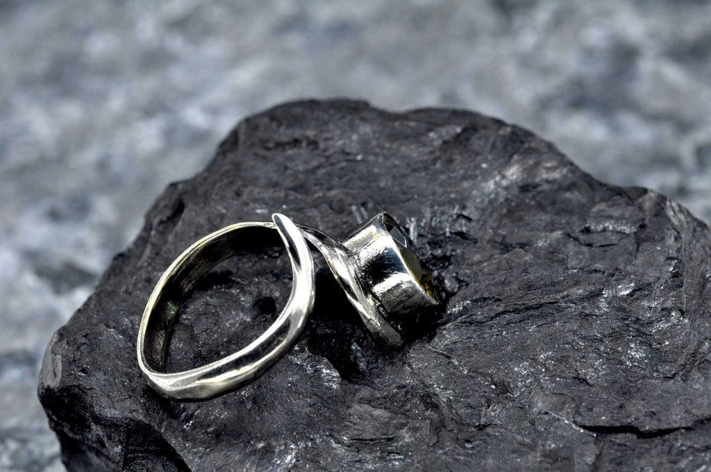 Handmade Genuine Sultanite Silver Ring,Color changing Sultanite Jewelry