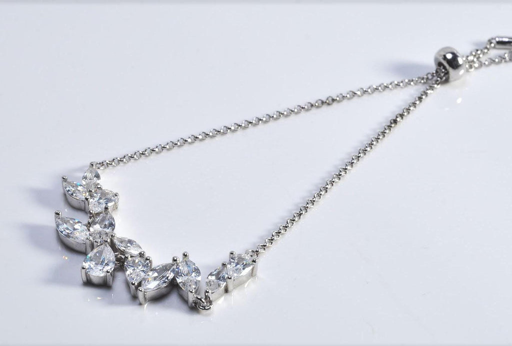 Handmade Zircon Gemstone 925 Sterling Silver Bracelet: December Birthstone