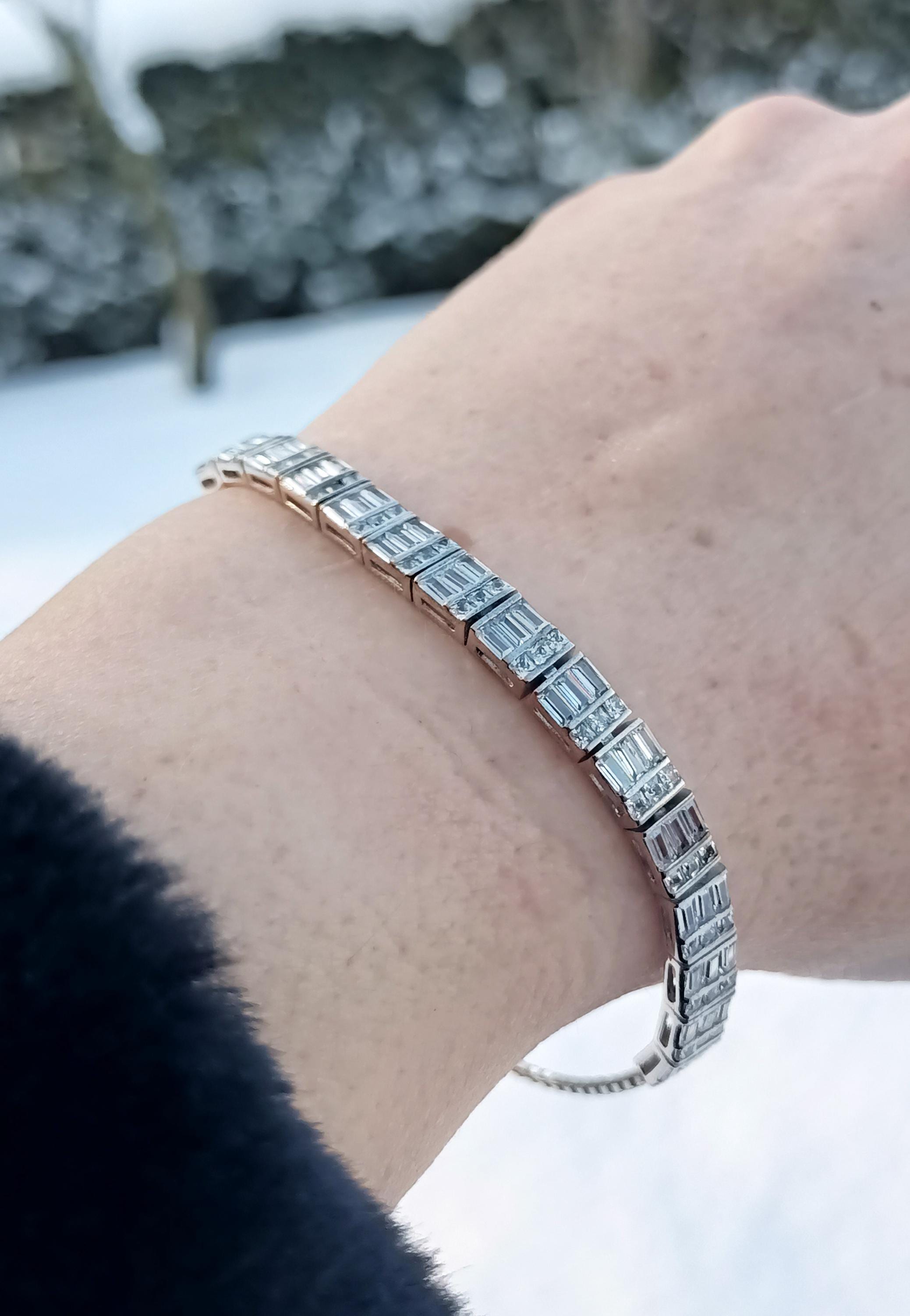 Handmade Genuine Zircon Gemstone Silver Bracelet, Zircon Bracelet Jewelry,Handcrafted Bracelet, Gift For Her