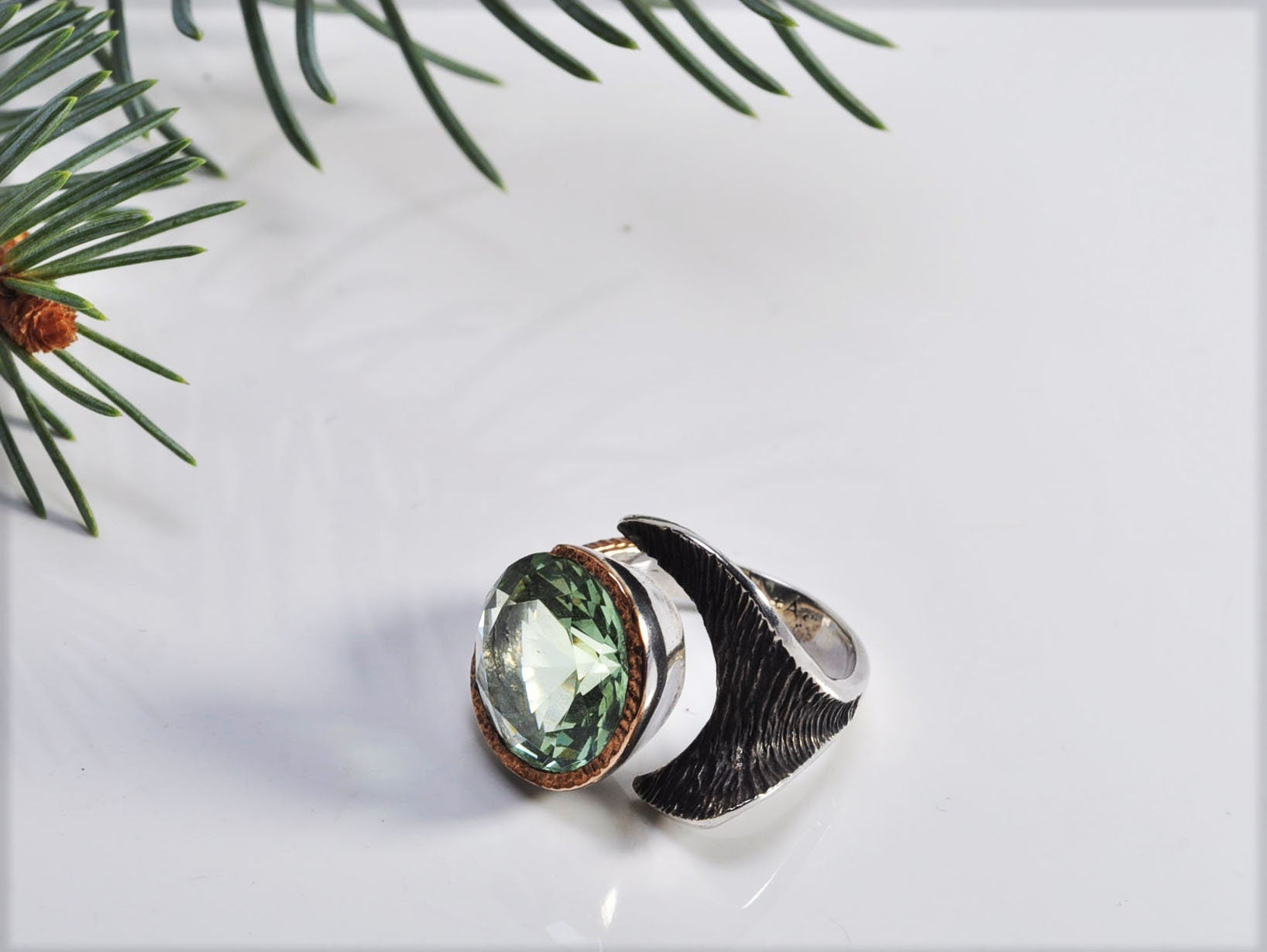 Handmade Genuine Topaz Silver Ring, Topaz Sterling Silver Jewelry,Topaz Gemstone Ring,Anniversary Ring Gift for Her