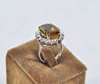 Handmade Color Changing Sultanite Ring, Sterling Silver, December Birthstone