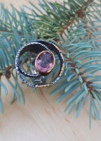 Handmade Color Changing Sultanite Silver Ring: Turkish Gemstone Jewelry