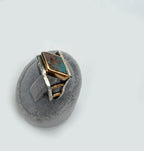 Handmade Turquoise Ring: 925 Sterling Silver Band, Artisan Jewelry