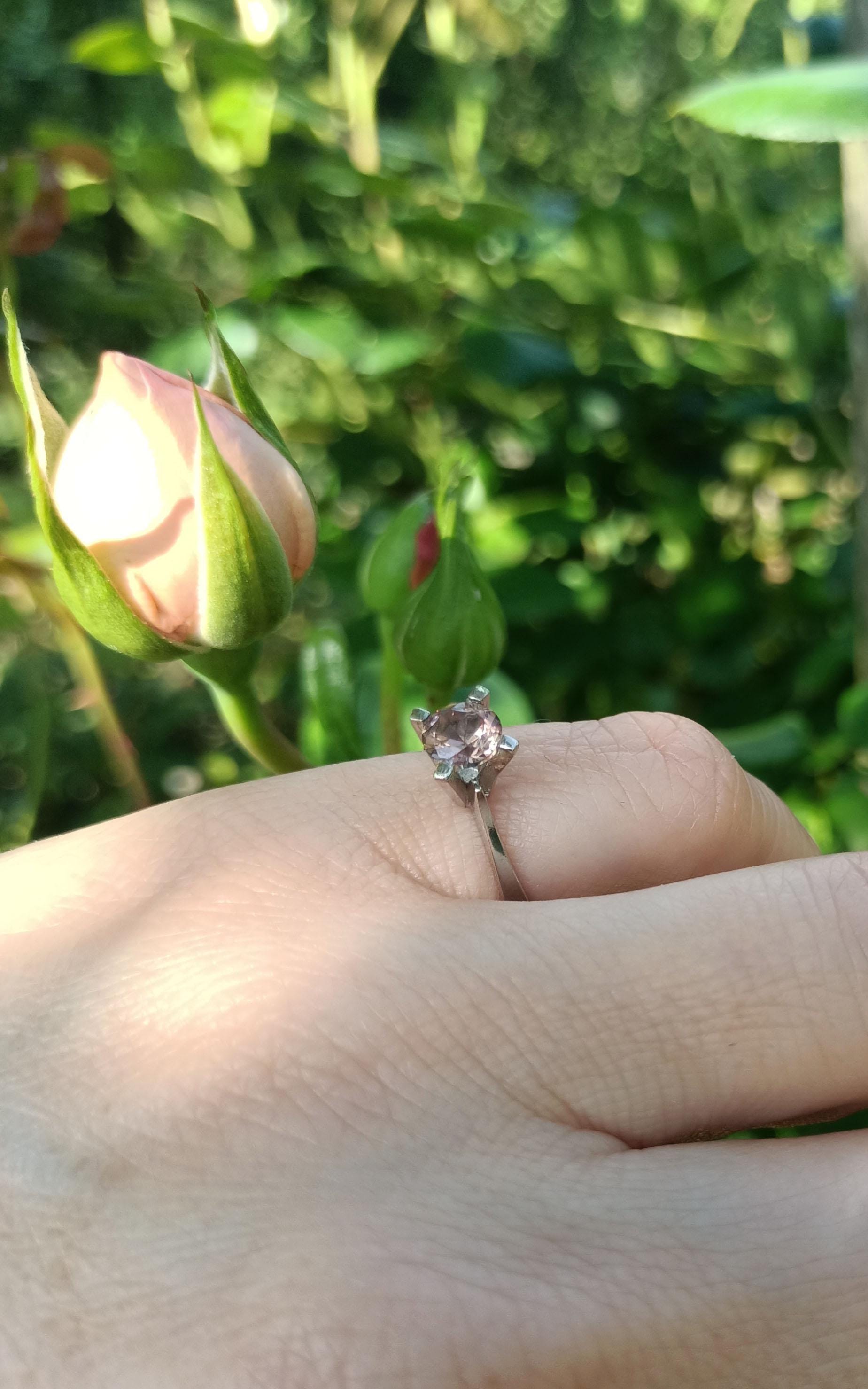 Handmade Color Changing Sultanite Silver Ring: Turkish Gemstone Jewelry