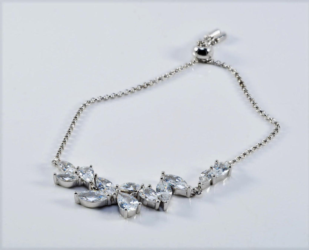 Handmade Zircon Gemstone 925 Sterling Silver Bracelet: December Birthstone