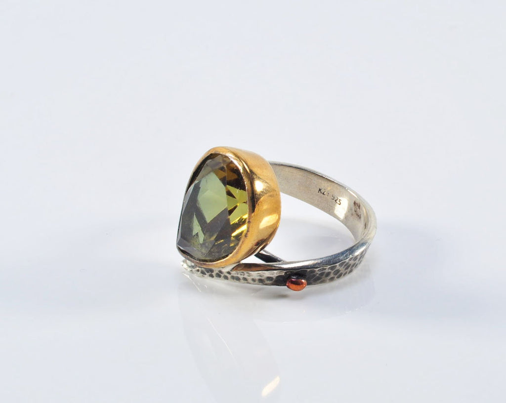 Handmade Color Changing Sultanite Silver Ring, Handcrafted Sultanite Jewelry,Wedding Ring Gift, Sultanite Anniversary Ring,Gift for Her