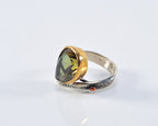 Handmade Color Changing Sultanite Silver Ring, Handcrafted Sultanite Jewelry,Wedding Ring Gift, Sultanite Anniversary Ring,Gift for Her