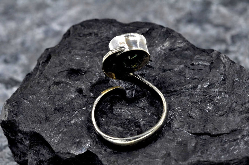 Handmade Genuine Sultanite Silver Ring,Color changing Sultanite Jewelry