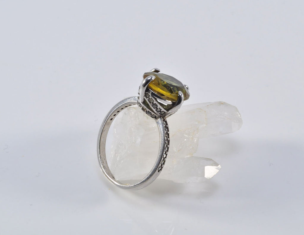 Handmade Color Changing Sultanite Silver Ring, Handcrafted Sultanite Jewelry,Wedding Ring Gift, Sultanite Anniversary Ring,Gift for Her