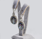 Enchanted Mystic Topaz and Zircon Earrings in 925 Sterling Silver,Handcrafted Mystic Topaz Gemstone Earring Gift for her