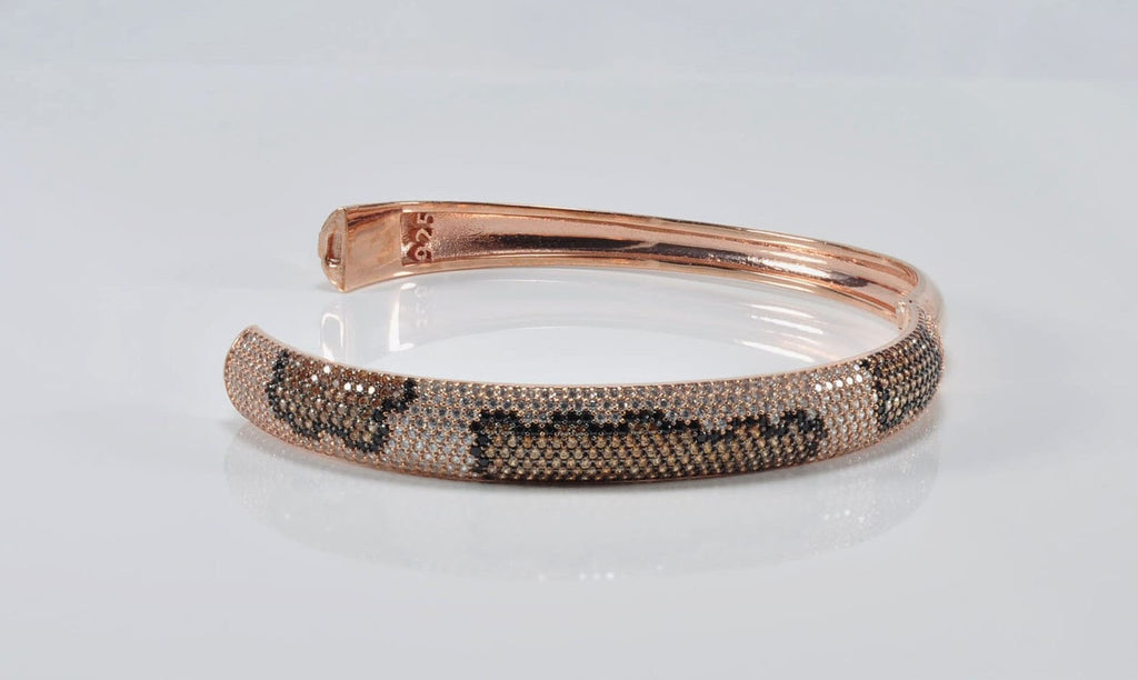 Handmade Genuine Zircon Gemstone Rose Silver Bracelet, Zircon Bracelet Jewelry,Handcrafted, Gift For Her, Wedding Gift