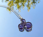 Handmade Amethyst 925 Sterling Silver Necklace: Gemstone Jewelry