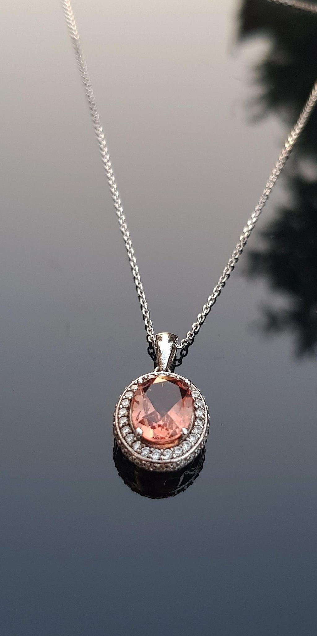 Handmade Sultanite & Zircon 925 Sterling Silver Necklace - Color Changing Gemstone