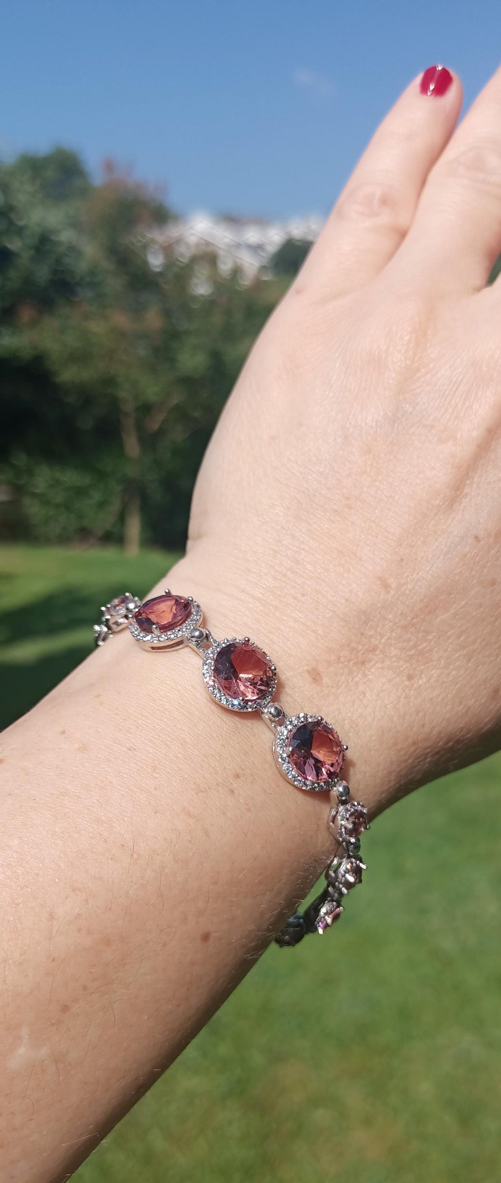 Handmade Genuine Color changing Sultanite Gemstone Silver Bracelet, Sultanite Bracelet Jewelry,Handcrafted Gift For Her