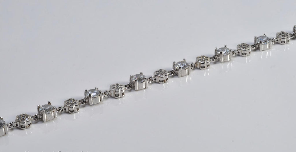Handmade Genuine Zircon Gemstone Silver Bracelet, Zircon Bracelet Jewelry,Handcrafted Zircon Gift For Her