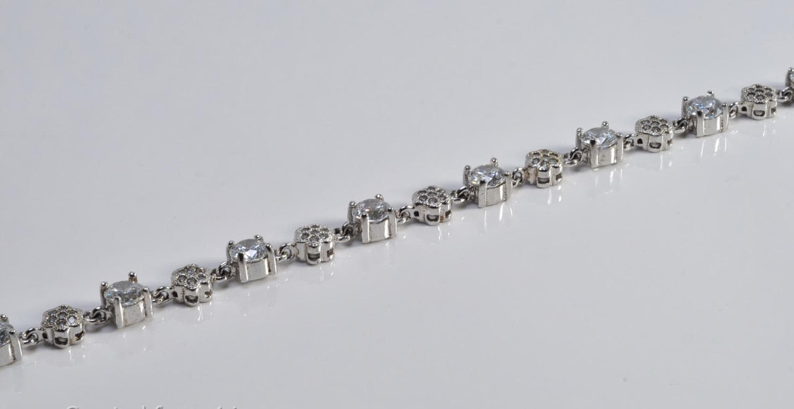 Handmade Genuine Zircon Gemstone Silver Bracelet, Zircon Bracelet Jewelry,Handcrafted Zircon Gift For Her