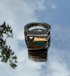 Handmade Turquoise Ring: 925 Sterling Silver Band, Artisan Jewelry