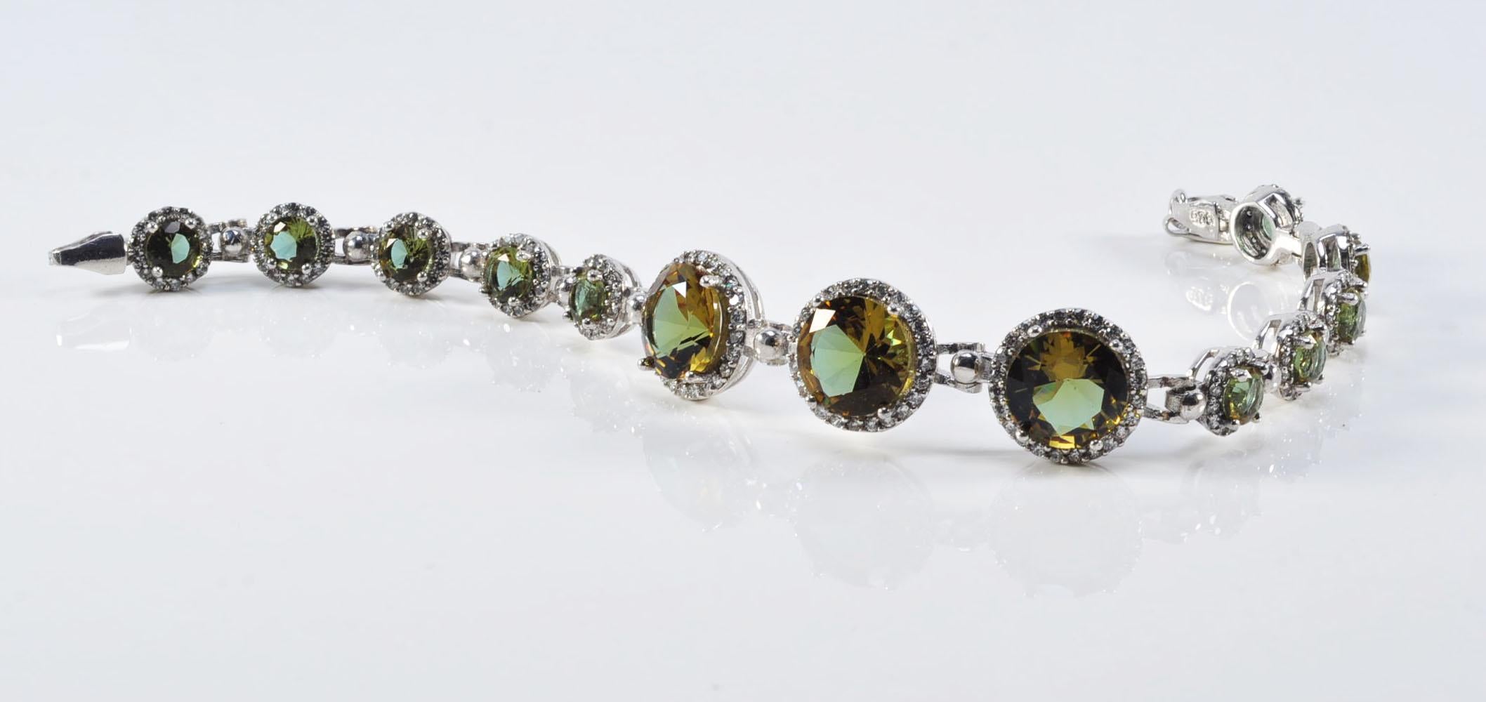 Handmade Genuine Color changing Sultanite Gemstone Silver Bracelet, Sultanite Bracelet Jewelry,Handcrafted Gift For Her