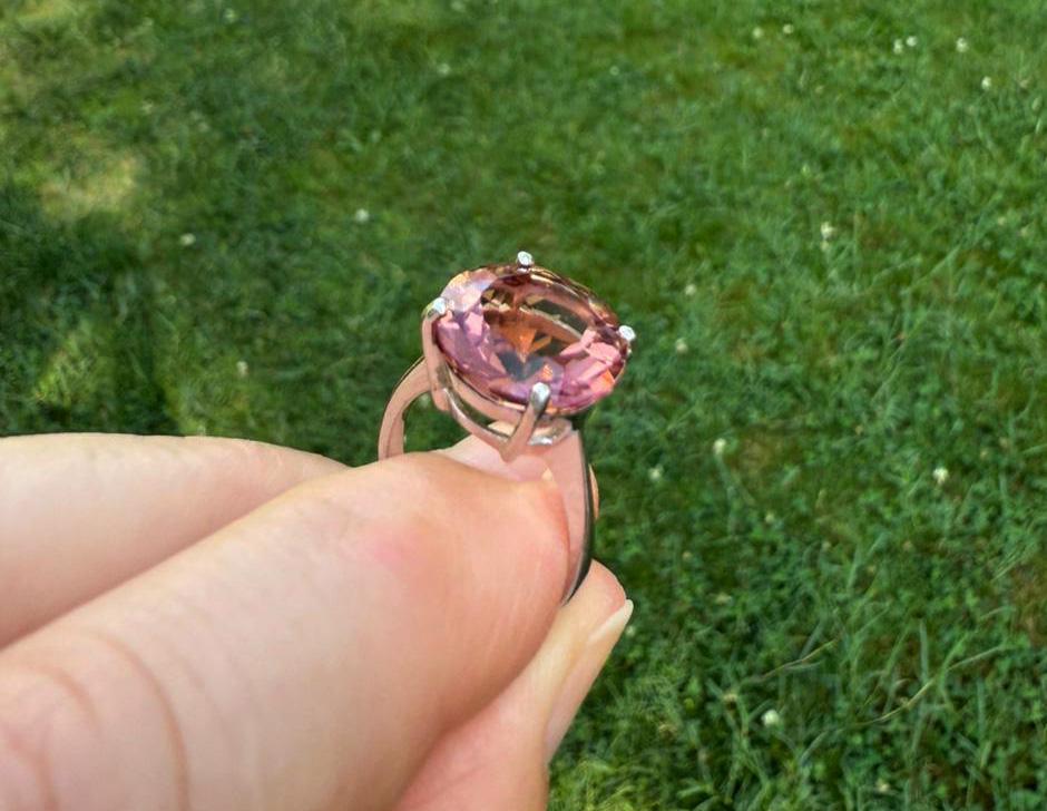 Handmade Sultanite Silver Ring: Color Changing Gemstone Jewelry