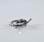 Handmade Aquamarine Ring: 925 Sterling Silver Jewelry Gift