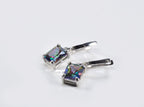 Handmade Unique Mystic Topaz Gemstone Earrings in 925 Sterling Silver,Handcrafted Mystic Topaz Earring, Gift for Her
