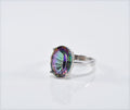Handmade Mystic Topaz Silver Ring, Handcrafted Mystic Topaz Jewelry,Wedding Ring Gift, 925 Sterling Silver Mystic Topaz Ring,Gift for her