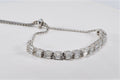 Handmade Baguette Zircon Silver Bracelet: Wedding Jewelry Gift