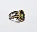 Handmade Sultanite Color Changing Ring: Art Deco Sterling Silver