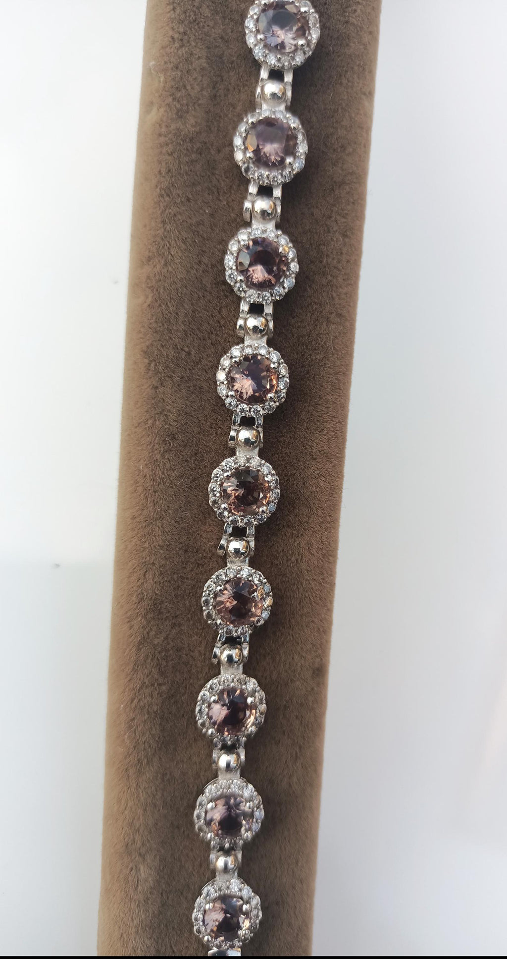 Handmade Genuine Color changing Sultanite and Zircon Gemstone Silver Bracelet, Sultanite Bracelet Jewelry,Handcrafted, Gift For Her