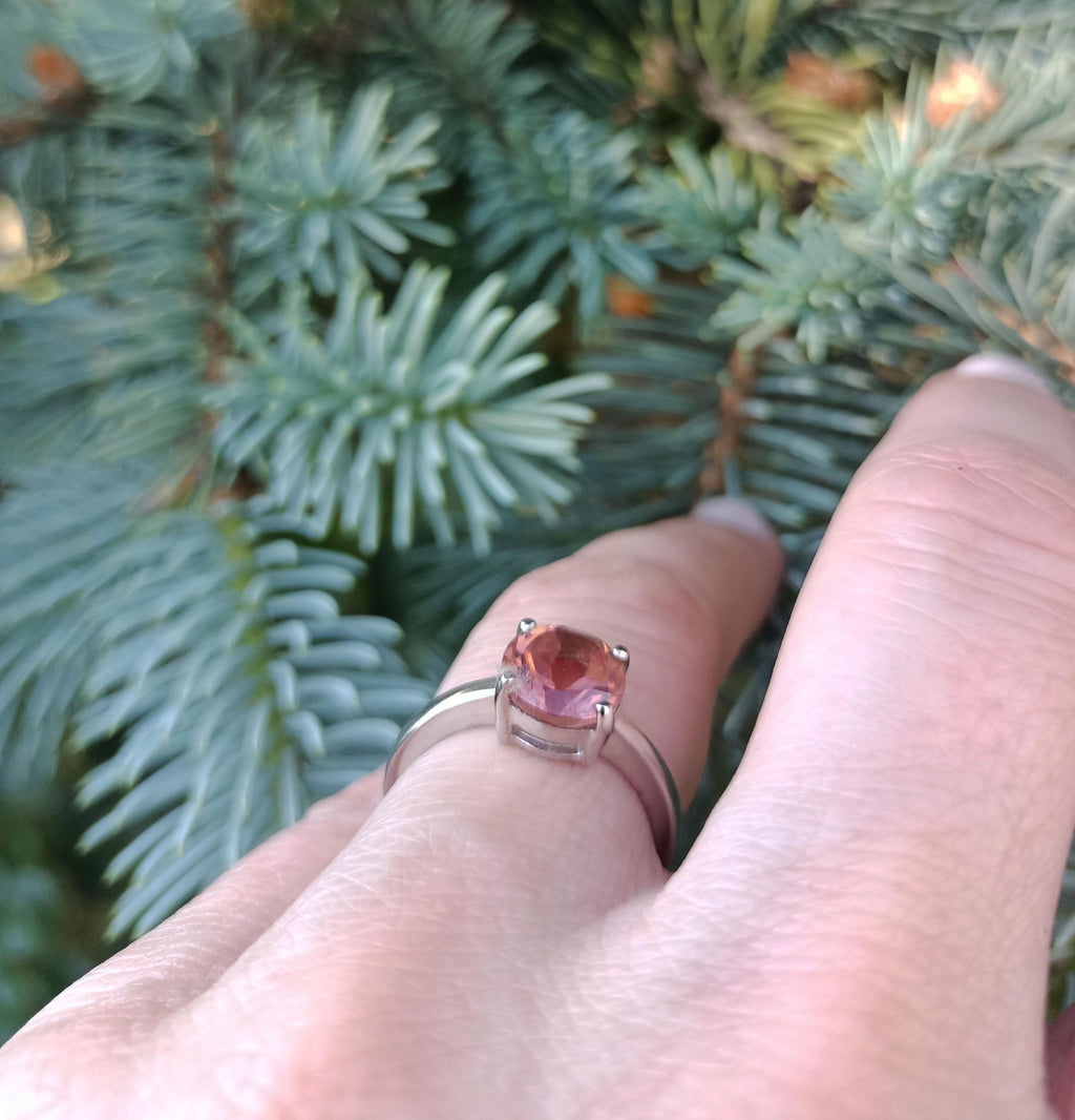 Handmade Color Changing Sultanite Silver Ring: Turkish Gemstone Jewelry