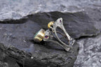 Handmade Emerald Rutile Quartz and Ruby Silver Ring, Multistone Silver Ring, Handcrafted Jewelry Ring, Gift for Her