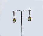 Handmade Sultanite Silver Drop Earrings, Color Changing Gemstone