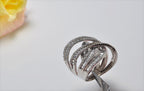 Handmade Zircon Silver Ring, Handcrafted Zircon Jewelry,Wedding Ring Gift, 925 Sterling Silver Zircon Ring,Gift for her