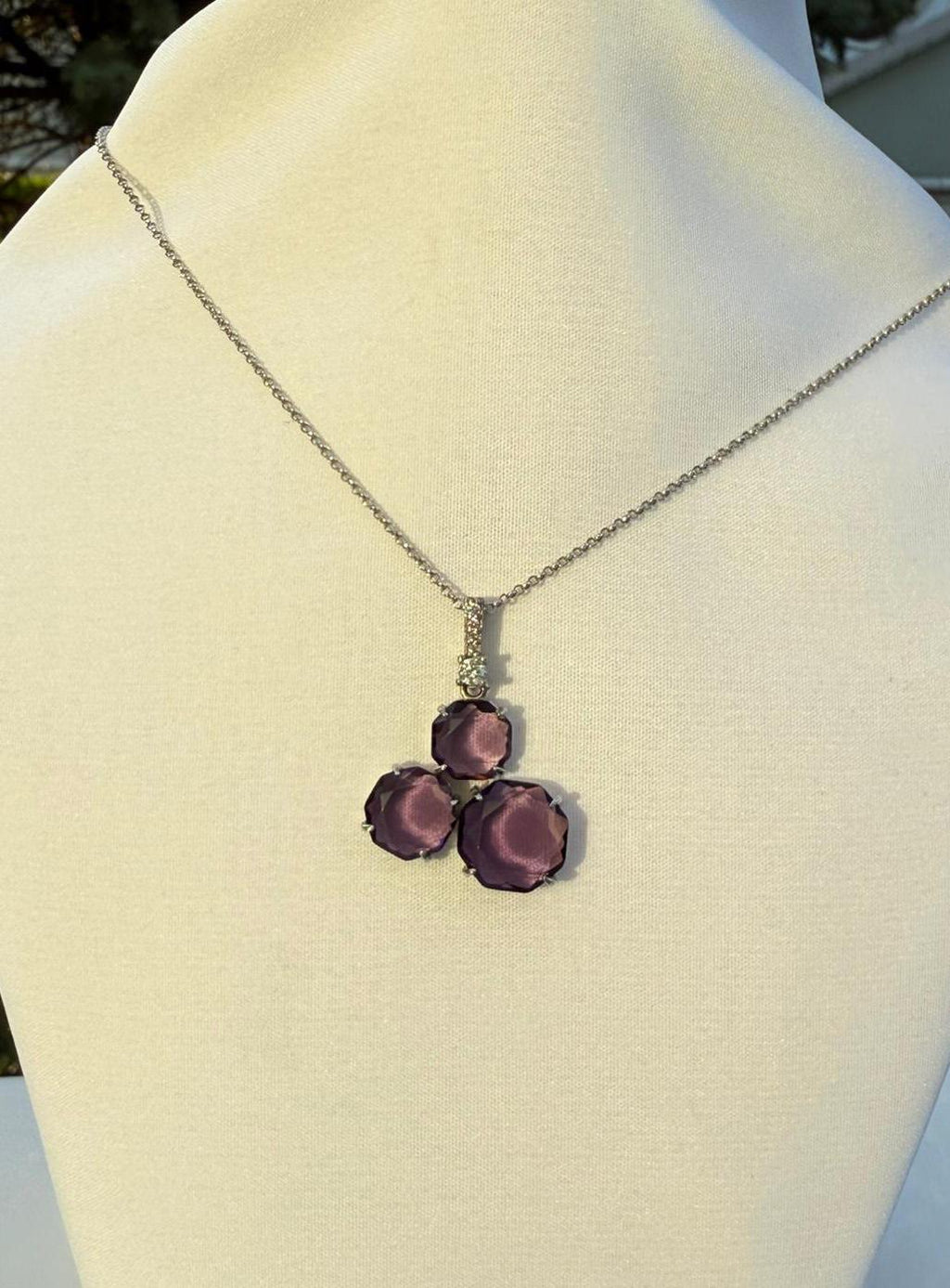 Handmade Amethyst 925 Sterling Silver Necklace: Gemstone Jewelry