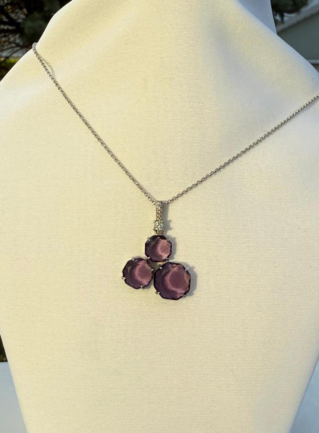 Handmade Amethyst 925 Sterling Silver Necklace: Gemstone Jewelry