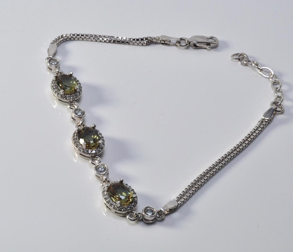 Handmade Color Changing Sultanite Bracelet, Sterling Silver Jewelry