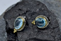 Handmade Aquamarine Silver Earring,Aquamarine Gemstone Earring,Oval Cut Earring,Gift for her