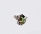 Handmade Color Changing Sultanite Silver Ring Jewelry