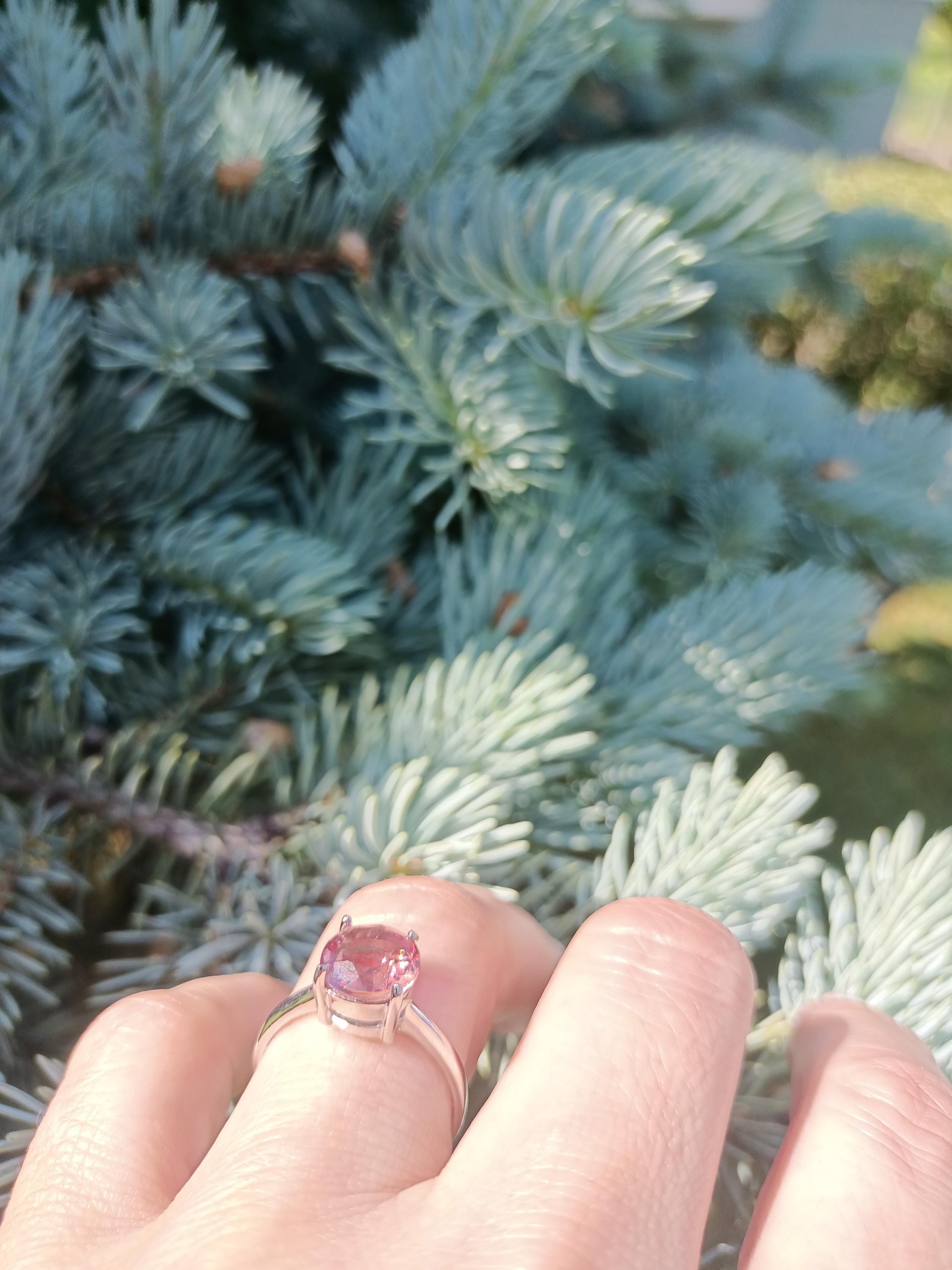 Handmade Color Changing Sultanite Silver Ring: Turkish Gemstone Jewelry