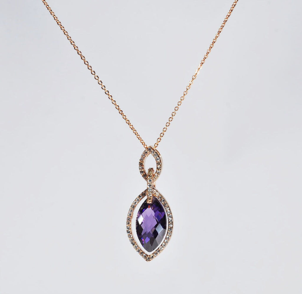 Handmade Amethyst 925 Sterling Silver Necklace: Gemstone Jewelry
