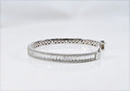 Handmade Genuine Baguette Zircon Gemstone Silver Bracelet, Zircon Bracelet Jewelry,Handcrafted, Gift For Her, Wedding Gift