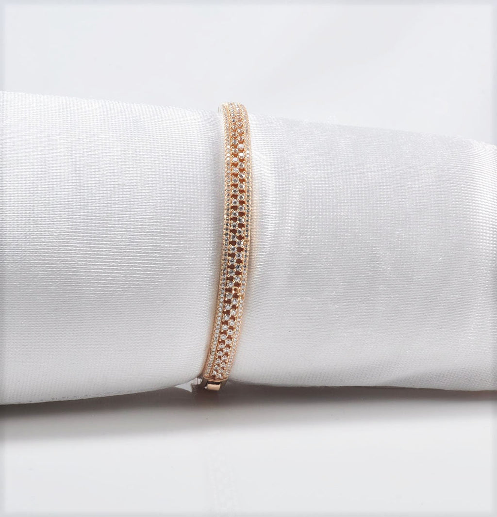 Handmade Genuine Zircon Gemstone Rose Silver Bracelet, Zircon Bracelet Jewelry,Wedding Gift, Anniversary Gift