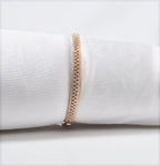 Handmade Genuine Zircon Gemstone Rose Silver Bracelet, Zircon Bracelet Jewelry,Wedding Gift, Anniversary Gift