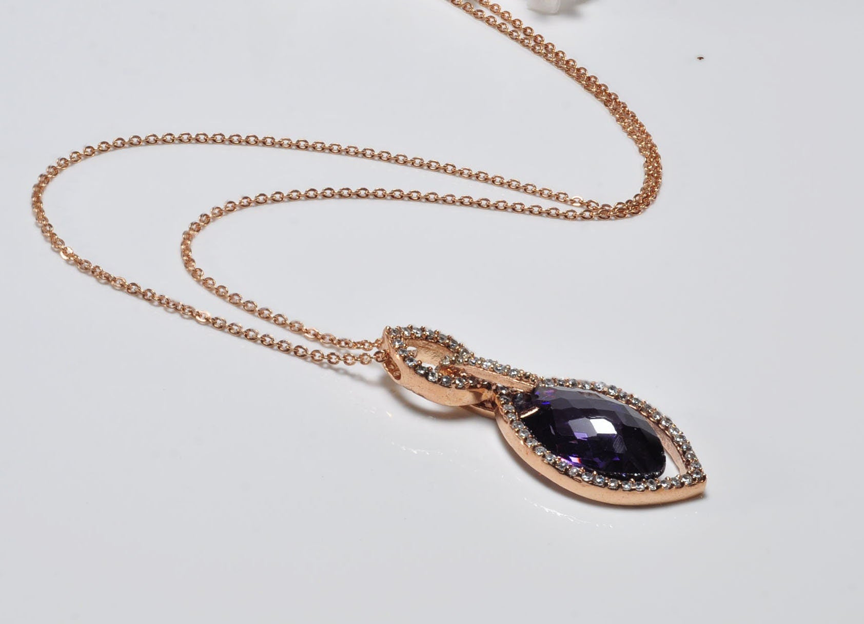 Handmade Amethyst 925 Sterling Silver Necklace: Gemstone Jewelry