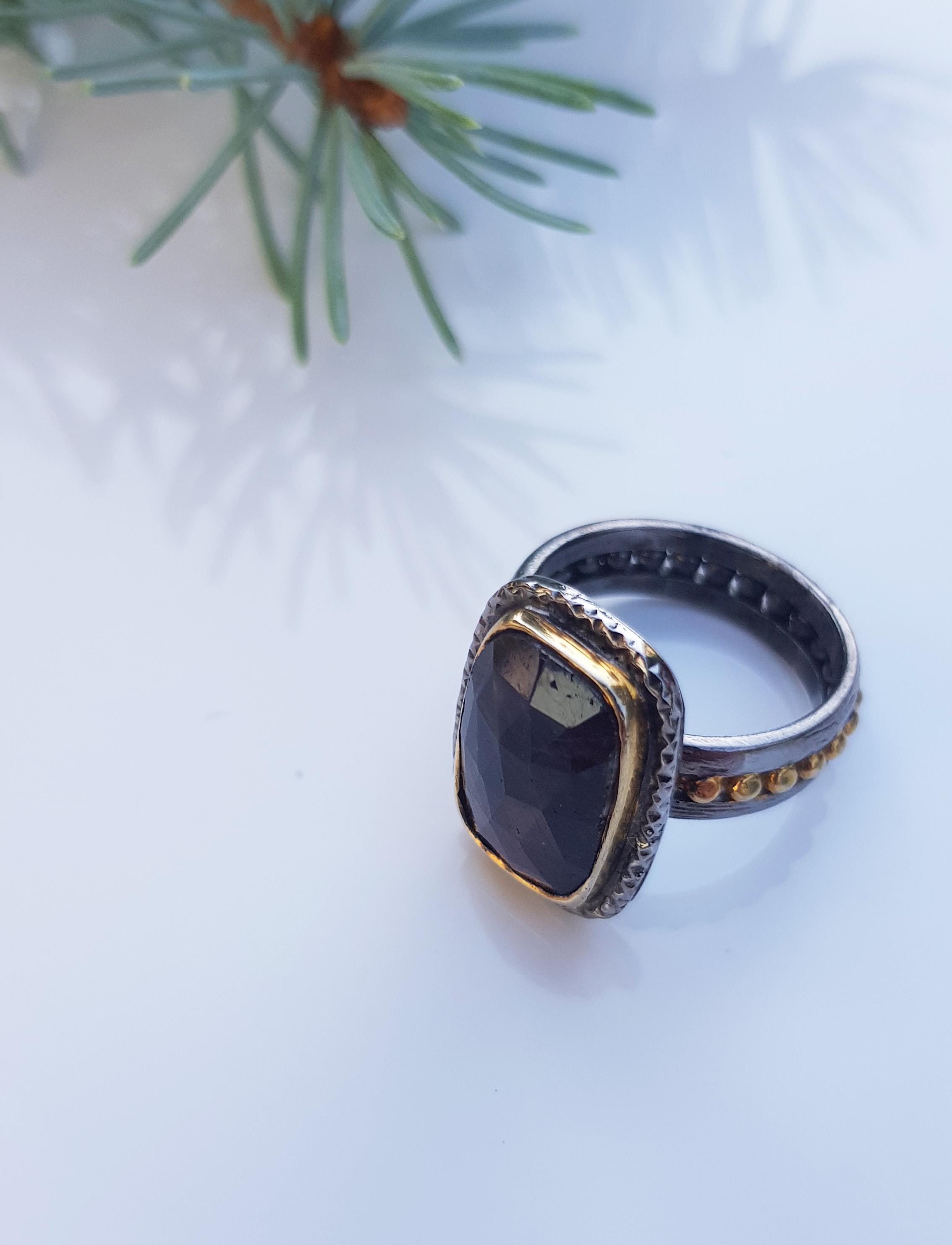 Handmade Ruby Ring: 925 Sterling Silver Gemstone Jewelry