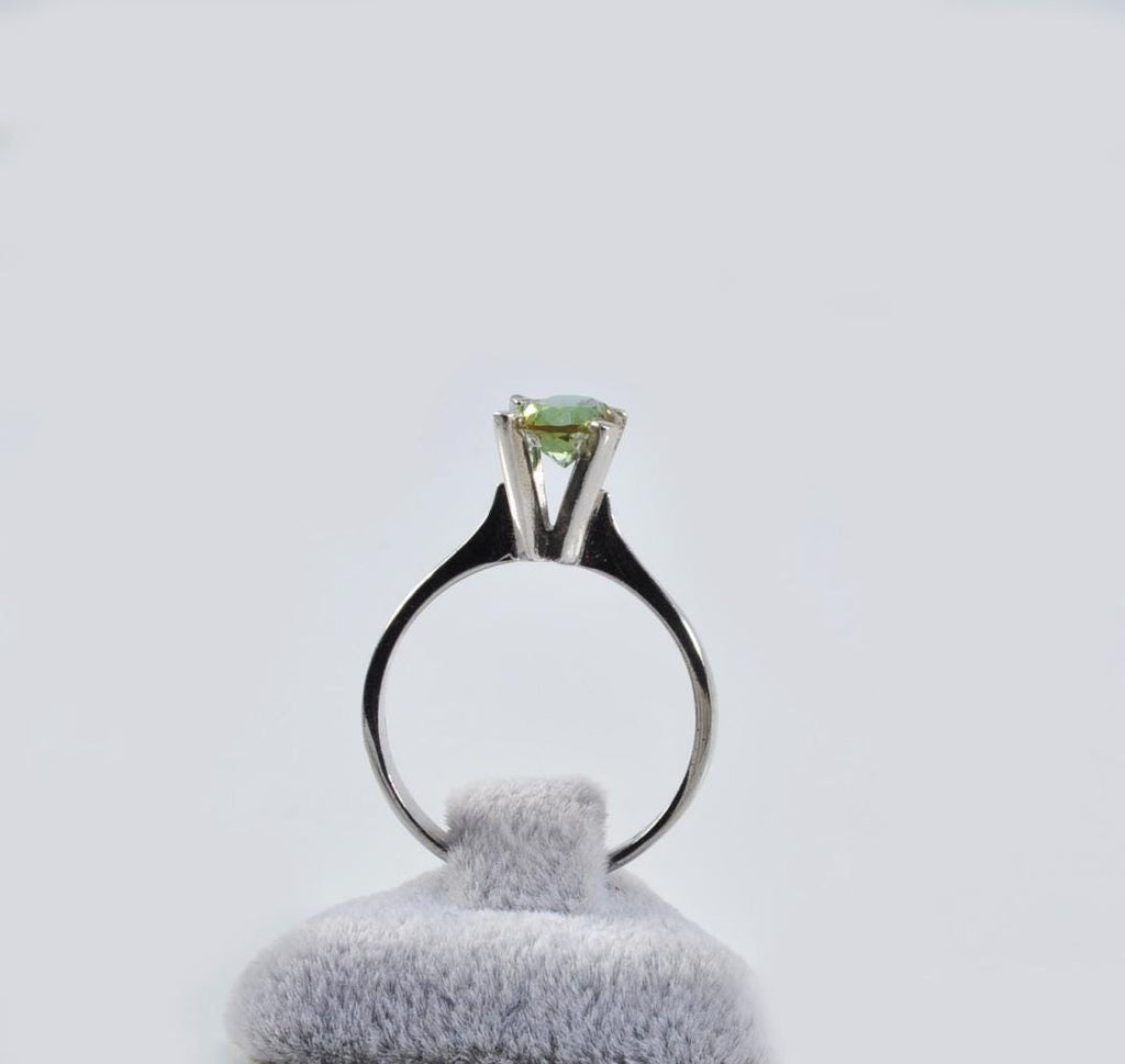 Handmade Color Changing Sultanite Silver Ring: Turkish Gemstone Jewelry