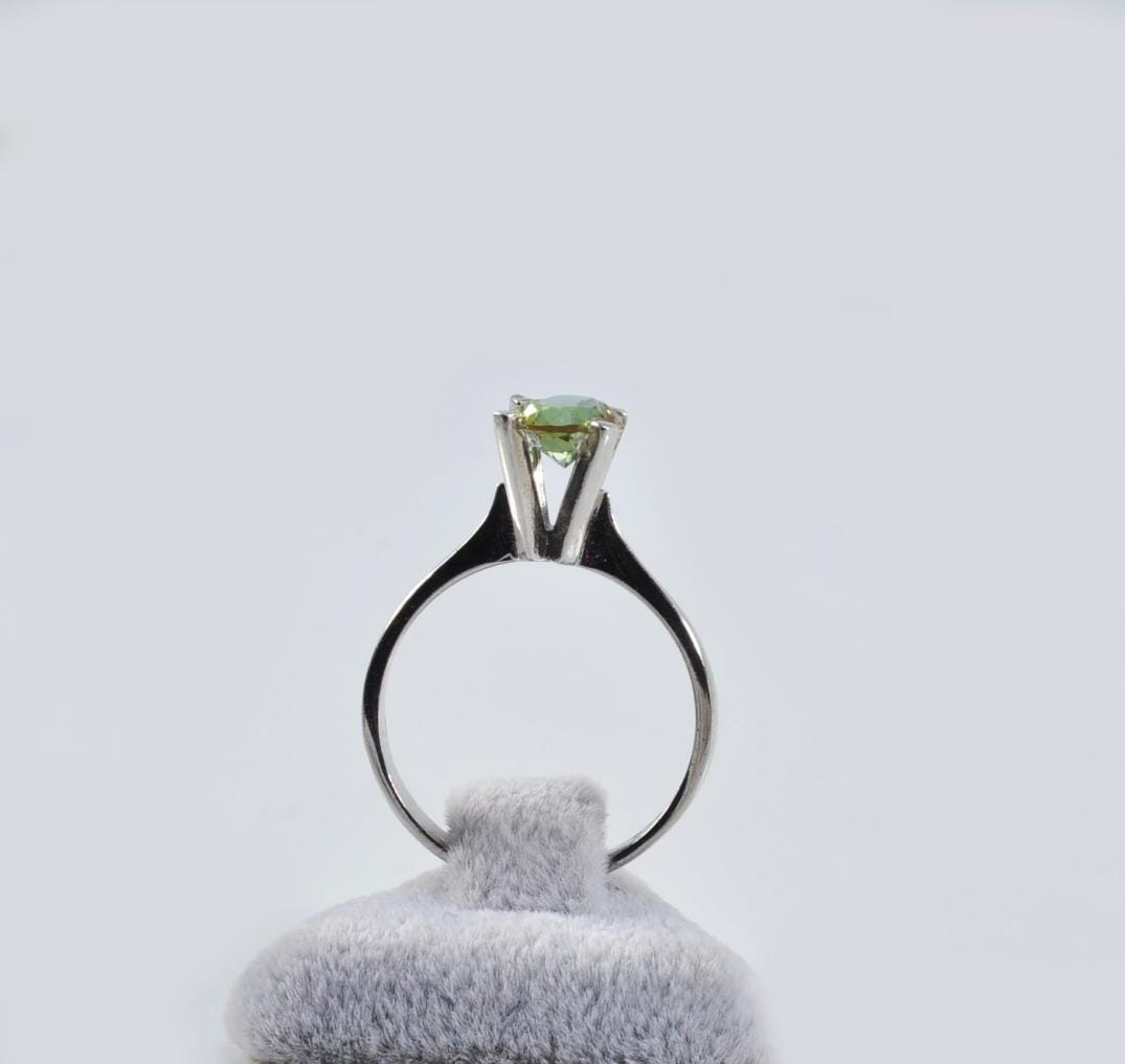 Handmade Color Changing Sultanite Silver Ring: Turkish Gemstone Jewelry