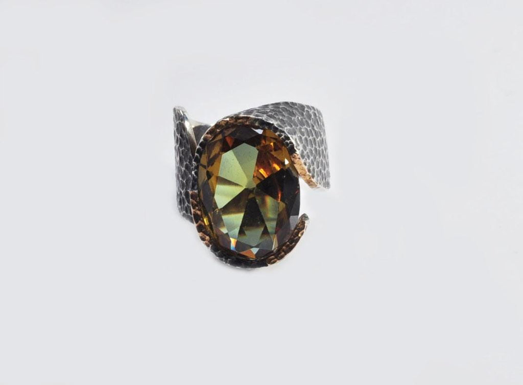 Handmade Sultanite Ring in Sterling Silver, Unique Gemstone Jewelry, Color‑Changing Design